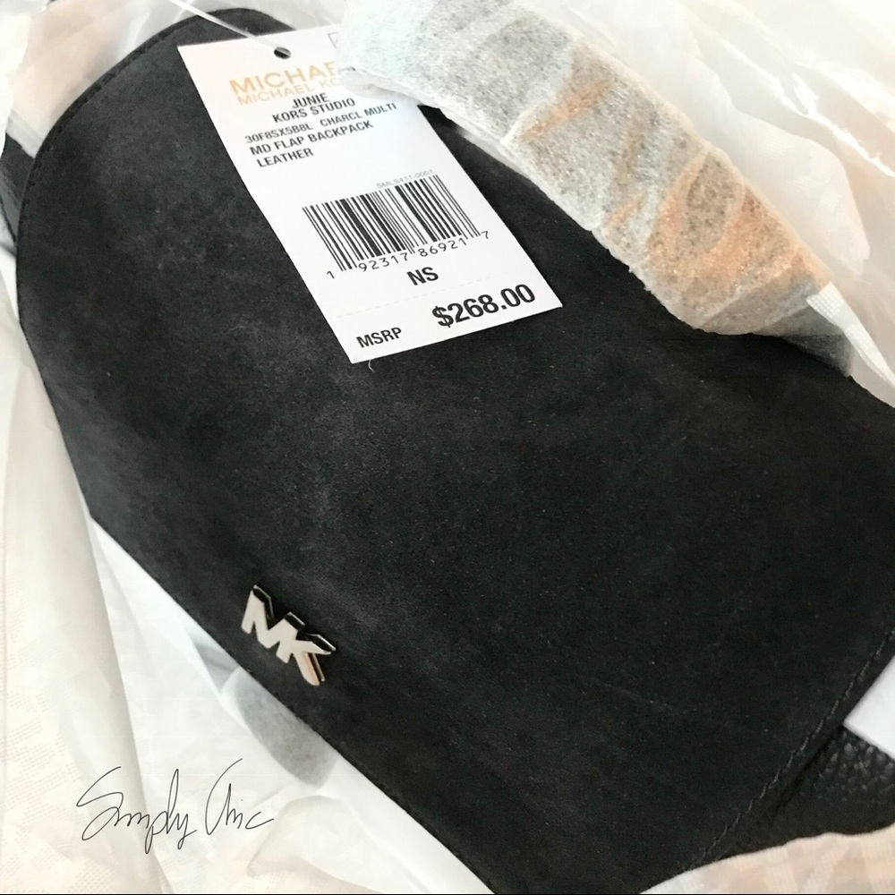 New authentic MK genuine leather & suede backpack - Picture 5 of 5